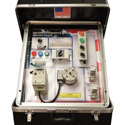 Motion Control & Power Transmission Training Systems: Type: Variable Frequency Drive; Includes: Ice Cube Control Relays, Three Phase Motor, Wye Wound Induction Motor, Rheostat Control (0-10V & 5-20MA), Industrial Stop-Start Controls, Industrial Panel Indication, Selector Switches