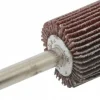 Mounted Flap Wheel: 1" Dia, 1" Face Width, 60 Grit, Aluminum Oxide