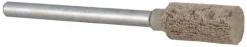 Mounted Point: 1/4" Head Dia, 1/2" Thick, 1/8" Shank Dia, W163, 120 Grit, Fine