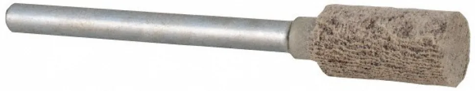 Mounted Point: 1/4" Head Dia, 1/2" Thick, 1/8" Shank Dia, W163, 120 Grit, Fine