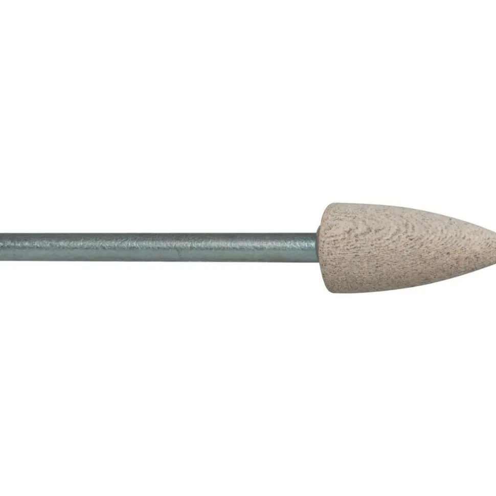 Mounted Point: 3/4" Thick, 1/8" Shank Dia, B52, 120 Grit, Fine