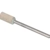 Mounted Point: 1/2" Thick, 1/8" Shank Dia, W163, 120 Grit, Fine