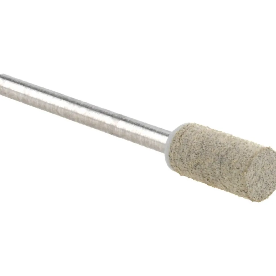 Mounted Point: 1/2" Thick, 1/8" Shank Dia, W163, 80 Grit, Medium