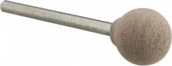 Mounted Point: 1/2" Thick, 1/8" Shank Dia, B121, 120 Grit, Fine