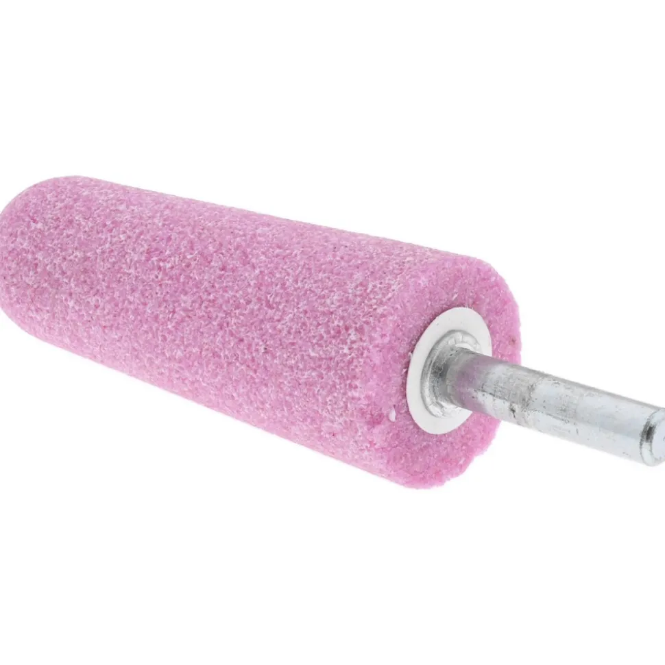 Mounted Point: 2-3/4" Thick, 1/4" Shank Dia, A3, 60 Grit, Medium