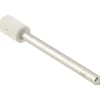 Mounted Polishing Bob: Cylinder Shape, 1/4" Max Dia, 1/8" Shank Dia, Wool Felt
