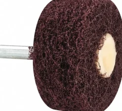 Mounted Scrubber Buffing Wheel: 2" Dia, 1/4" Shank Dia