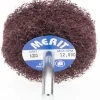 Mounted Scrubber Buffing Wheel: 2" Dia, 1/4" Shank Dia