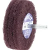 Mounted Scrubber Buffing Wheel: 3" Dia, 1/4" Shank Dia