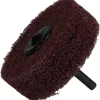 Mounted Scrubber Buffing Wheel: 3" Dia, 1/4" Shank Dia