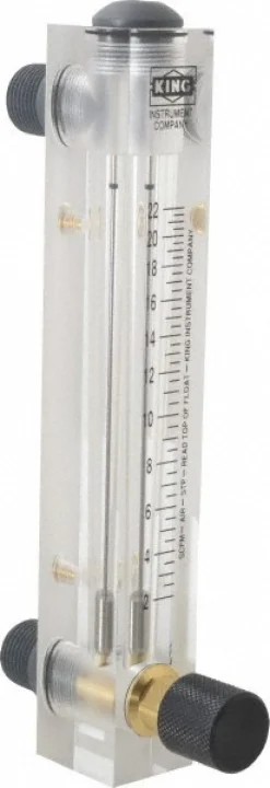1/2" M Port Block Style, Panel Mount Flowmeter