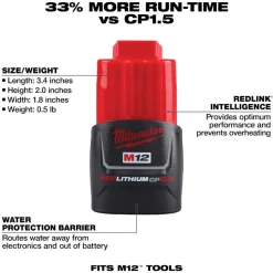 M12™ REDLITHIUM™ CP2.0 Battery, 2-Pack