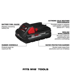 M18™ REDLITHIUM™ HIGH OUTPUT™ CP3.0 Battery, 2-Pack