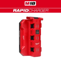 M18™ Six Bay Daisy Chain Rapid Charger w/ PACKOUT™ Compatibility