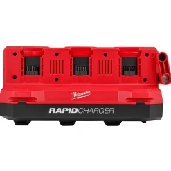 M18™ Six Bay Daisy Chain Rapid Charger w/ PACKOUT™ Compatibility