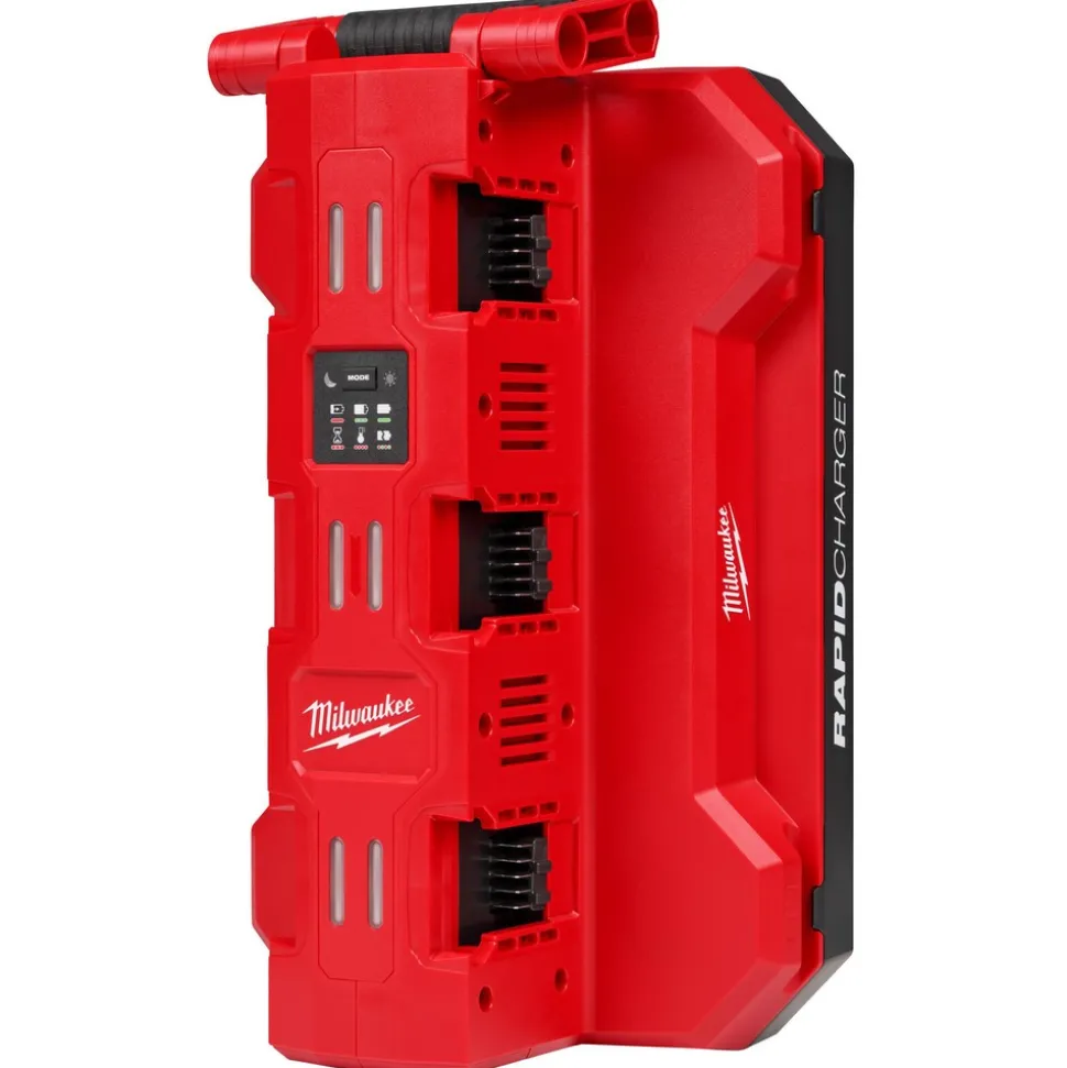 M18™ Six Bay Daisy Chain Rapid Charger w/ PACKOUT™ Compatibility