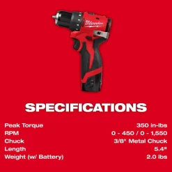 M12™ Subcompact Brushless 3/8