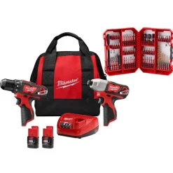 M12™ 2-Tool Combo Kit, 3/8” Drill/Driver & 1/4" Hex Impact Driver