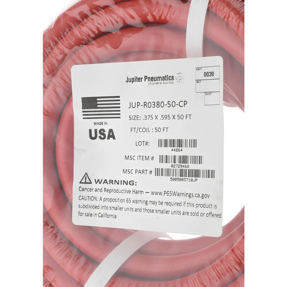 Multipurpose Air Hose: 3/8" ID, 19/32" OD, 50'