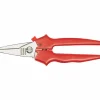 Multi-Purpose Snips: 5-3/4" OAL, 1-1/4" LOC, Stainless Steel Blades