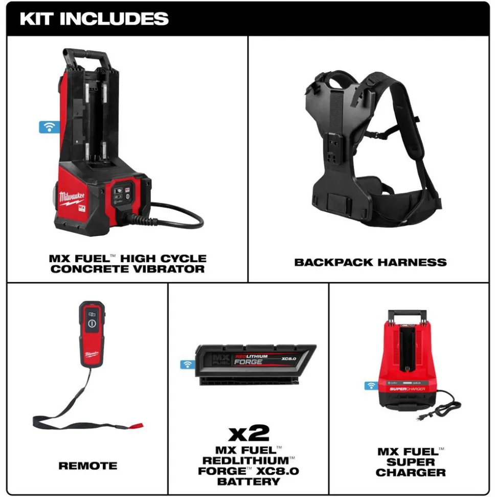 MX FUEL™ High Cycle Concrete Vibrator Kit