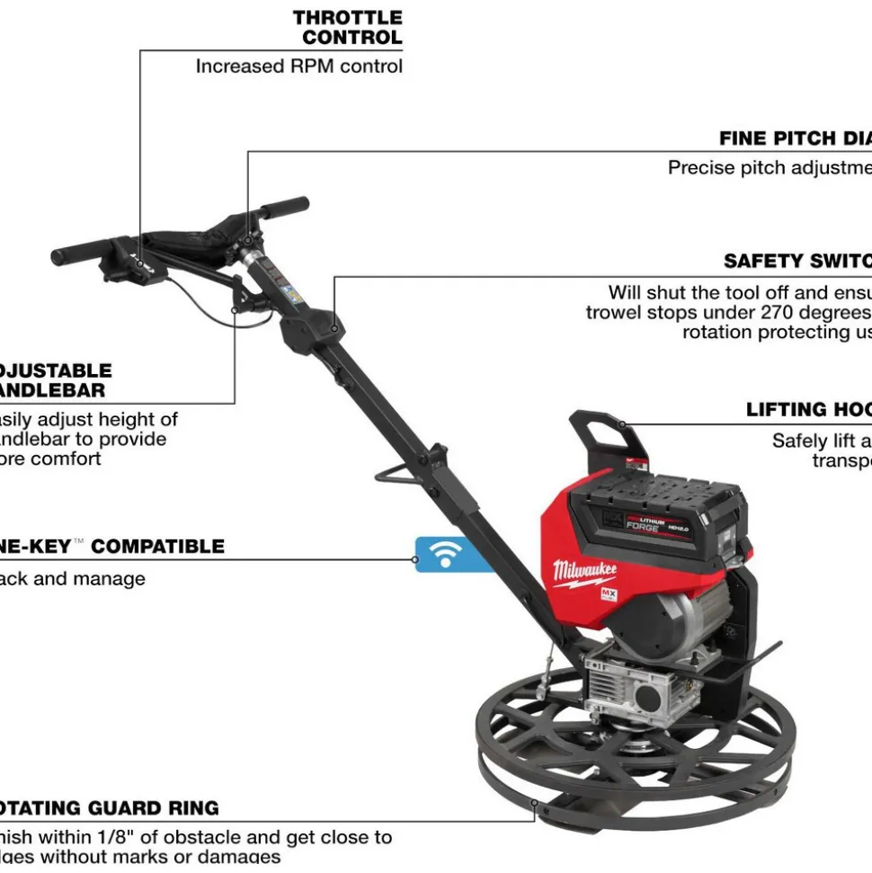 MX FUEL™ 24" Walk-Behind Edging Trowel Kit
