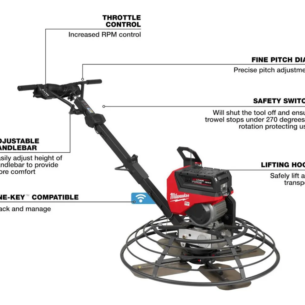 MX FUEL™ 36" Walk-Behind Trowel Kit