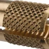 M6x1.00 Metric Coarse Brass Flush Press Fit Threaded Insert for Plastic