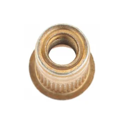 M6x1.00, 9.91mm Insert Dia, 14.73mm OAL, Knurled Body Open End Threaded Insert