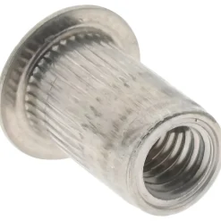 M5x0.80, 7.52mm Insert Dia, 12.07mm OAL, Knurled Body Open End Threaded Insert
