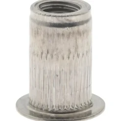 M5x0.80, 7.52mm Insert Dia, 12.07mm OAL, Knurled Body Open End Threaded Insert
