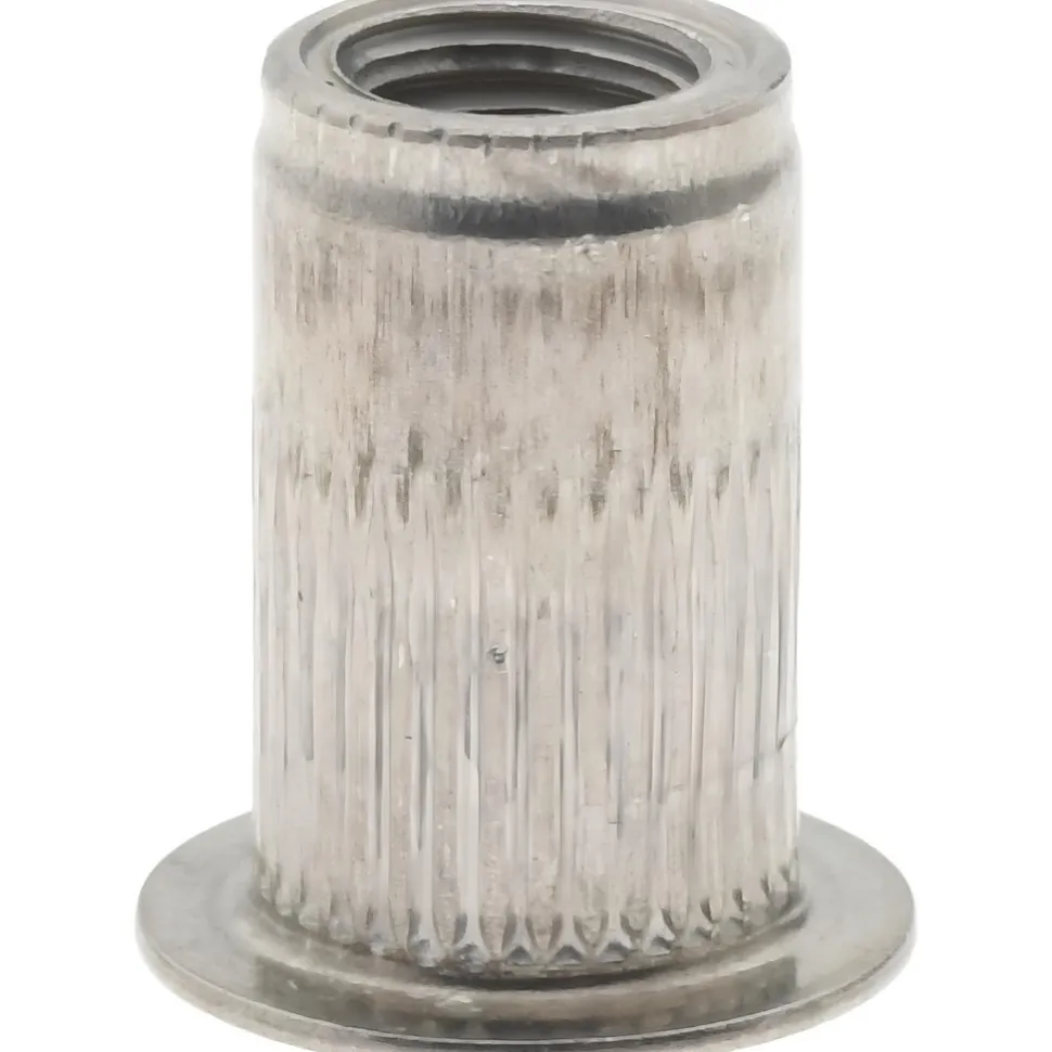 M5x0.80, 7.52mm Insert Dia, 12.07mm OAL, Knurled Body Open End Threaded Insert