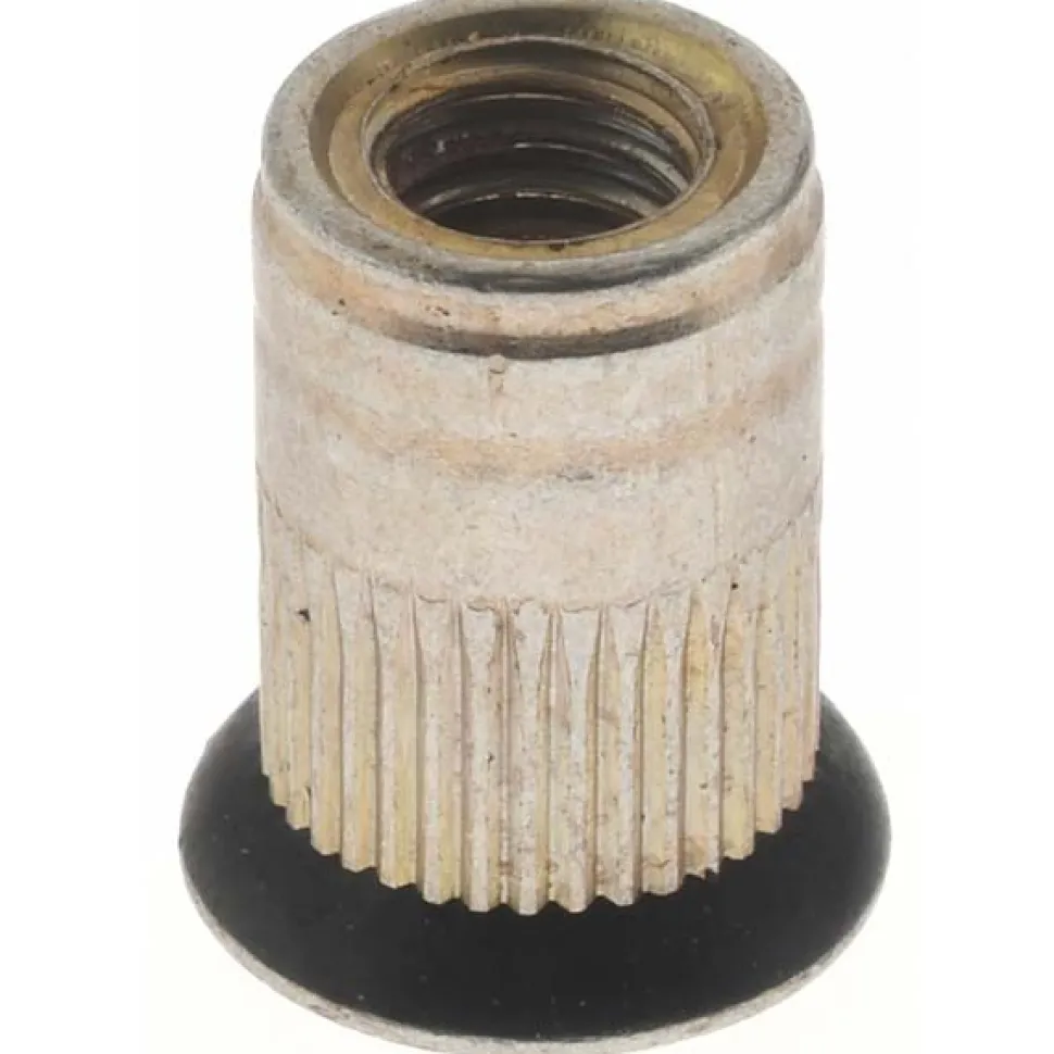 M6x1.00, 9.91mm Insert Dia, 14.73mm OAL, Sealed Head Open End Threaded Insert