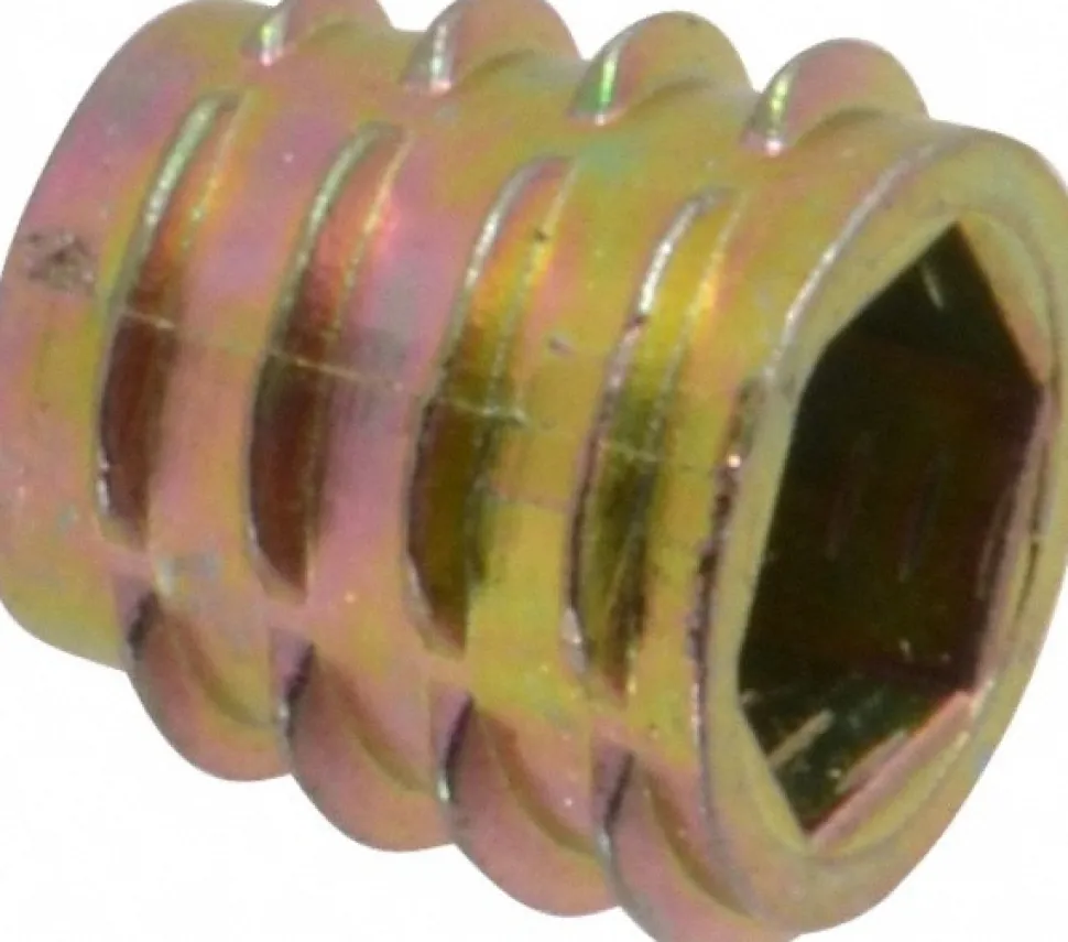 M8x1.25, Zinc Alloy Flush Hex Drive Insert