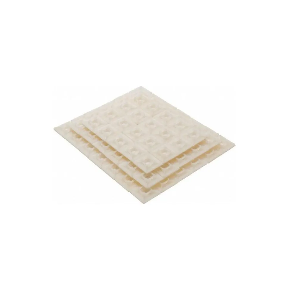 Natural (Color), Nylon, Four Way Cable Tie Mounting Base