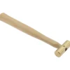 Non-Marring Hammer: 4 oz, 3/4" Face Dia, Brass Head