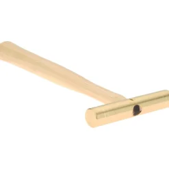 Non-Marring Hammer: 8 oz, 3/4" Face Dia, Brass Head