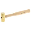 Non-Marring Hammer: 8 oz, 1" Face Dia, Brass Head