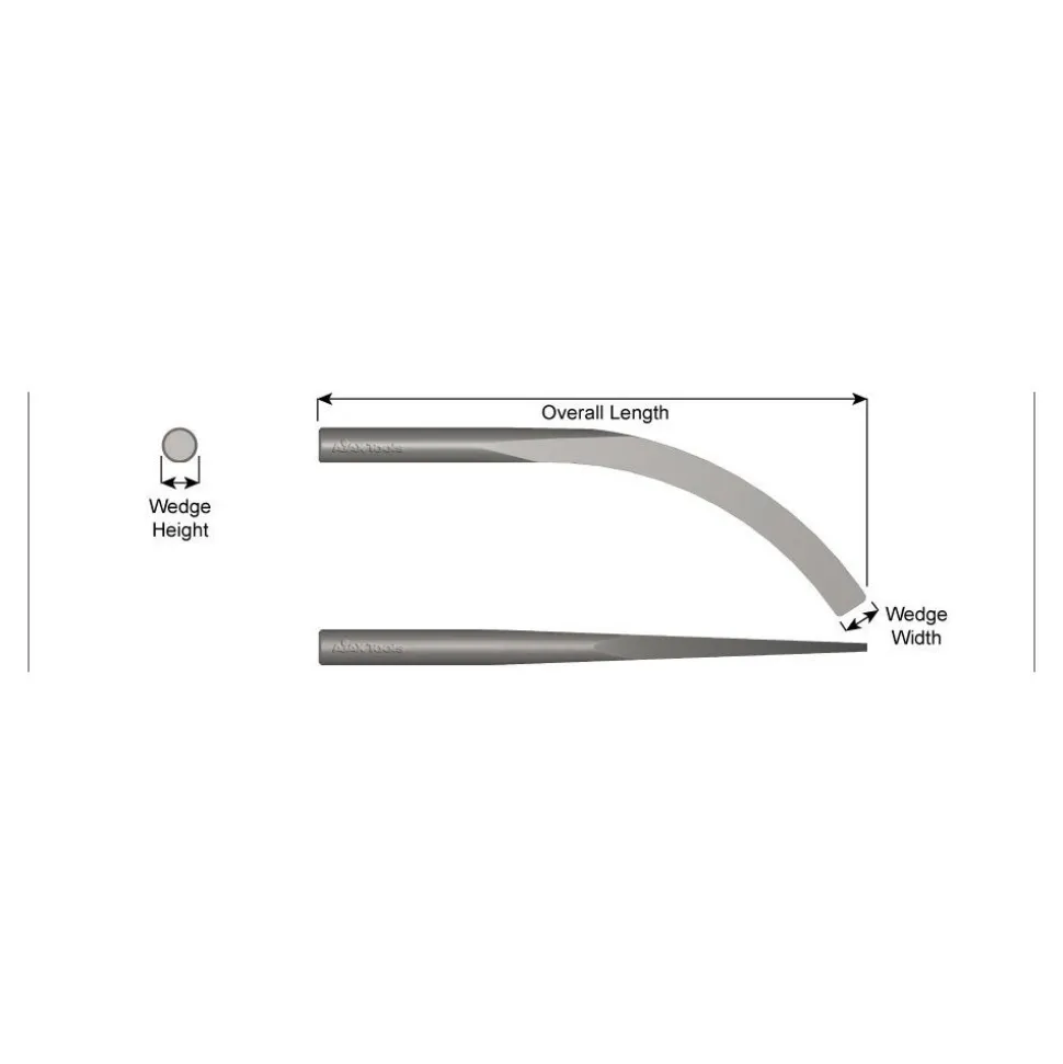 12" OAL Banana Wedge
