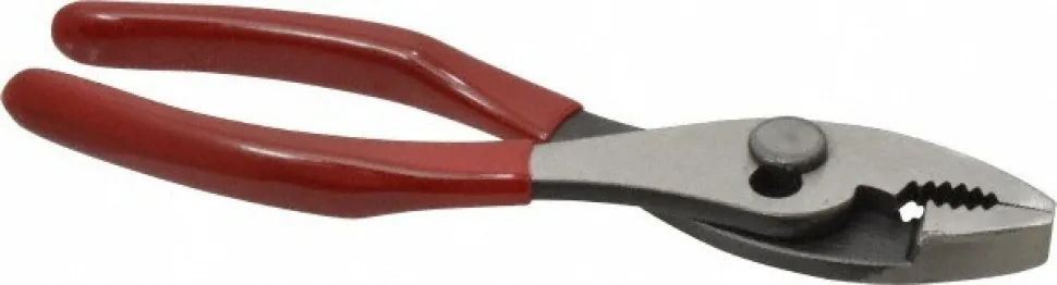 6-9/16" OAL, 1-3/4" Jaw Length, 1-3/16" Jaw Width, Combination Slip Joint Pliers