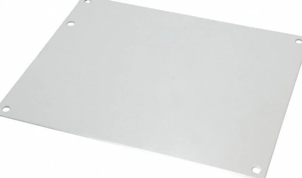 6-7/8" OAW x 8-7/8" OAH Powder Coat Finish Electrical Enclosure Nonperforated Panel