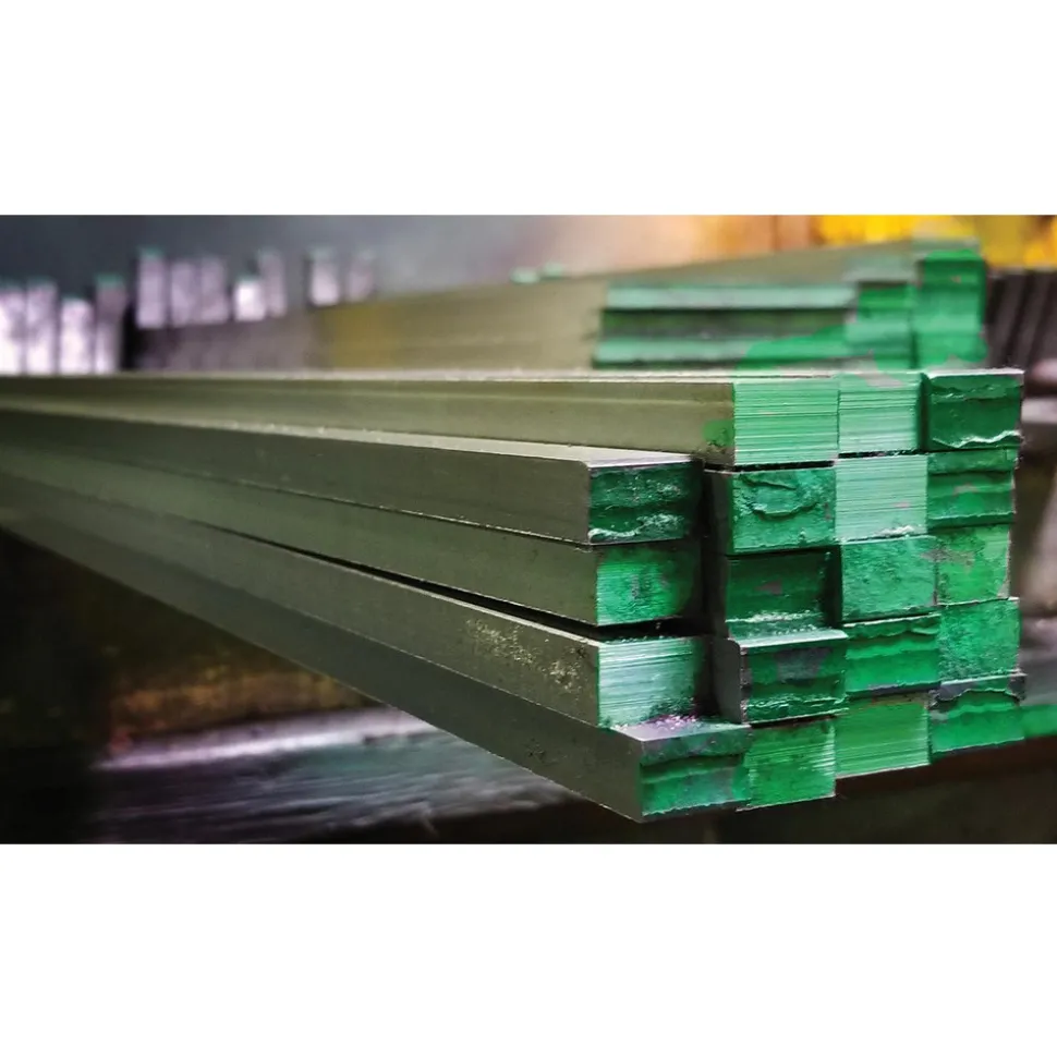 O1 Oil-Hardening Flat Stock: 1/4" Thick, 1" Wide, 36" Long, ±0.001" Thickness Tolerance