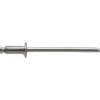 Open End Blind Rivet: Button Head, Stainless Steel Body, Stainless Steel Mandrel