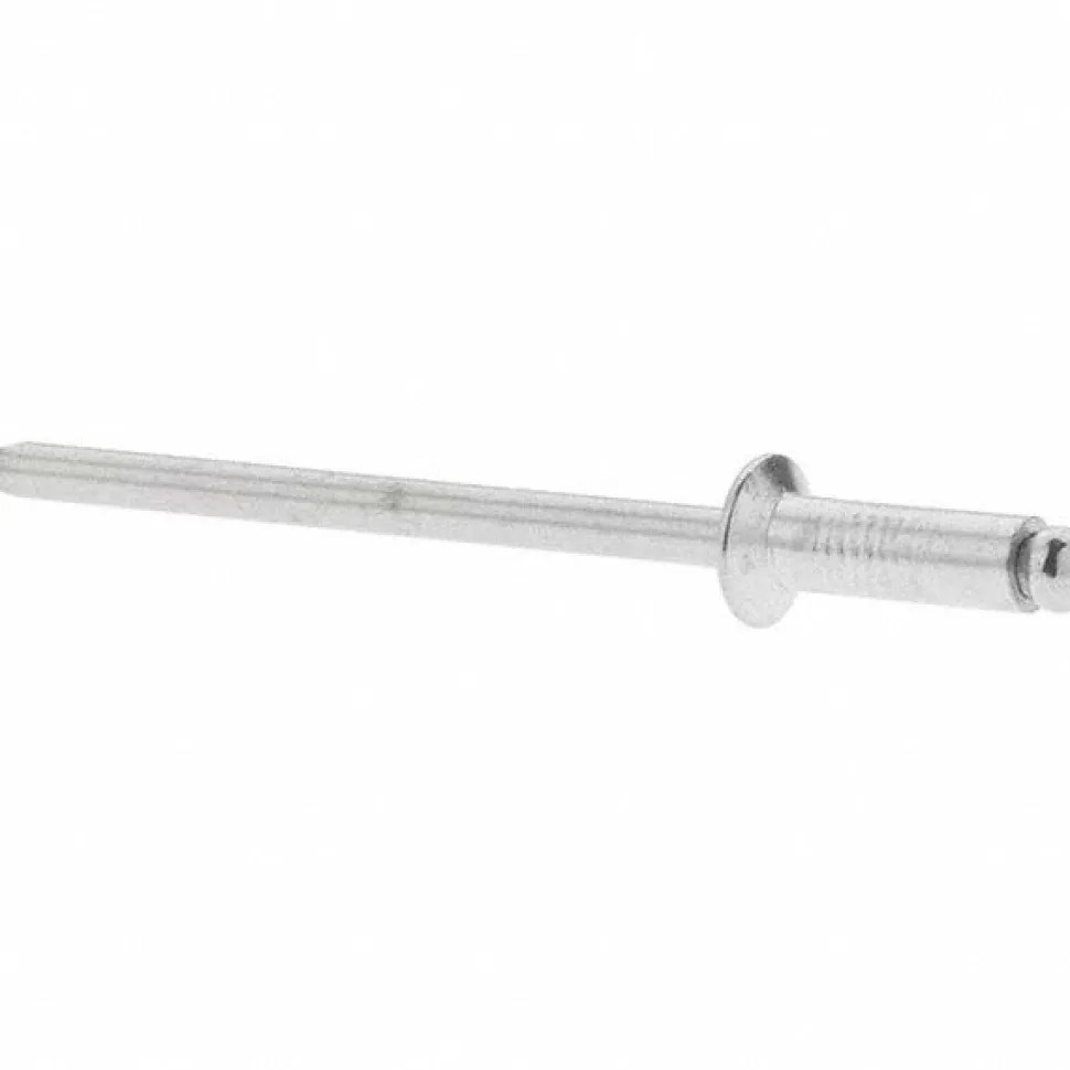 Open End Blind Rivet: Countersunk Head, Aluminum Body, Aluminum Mandrel