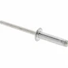 Open End Blind Rivet: Dome Head, Aluminum Body, Aluminum Mandrel