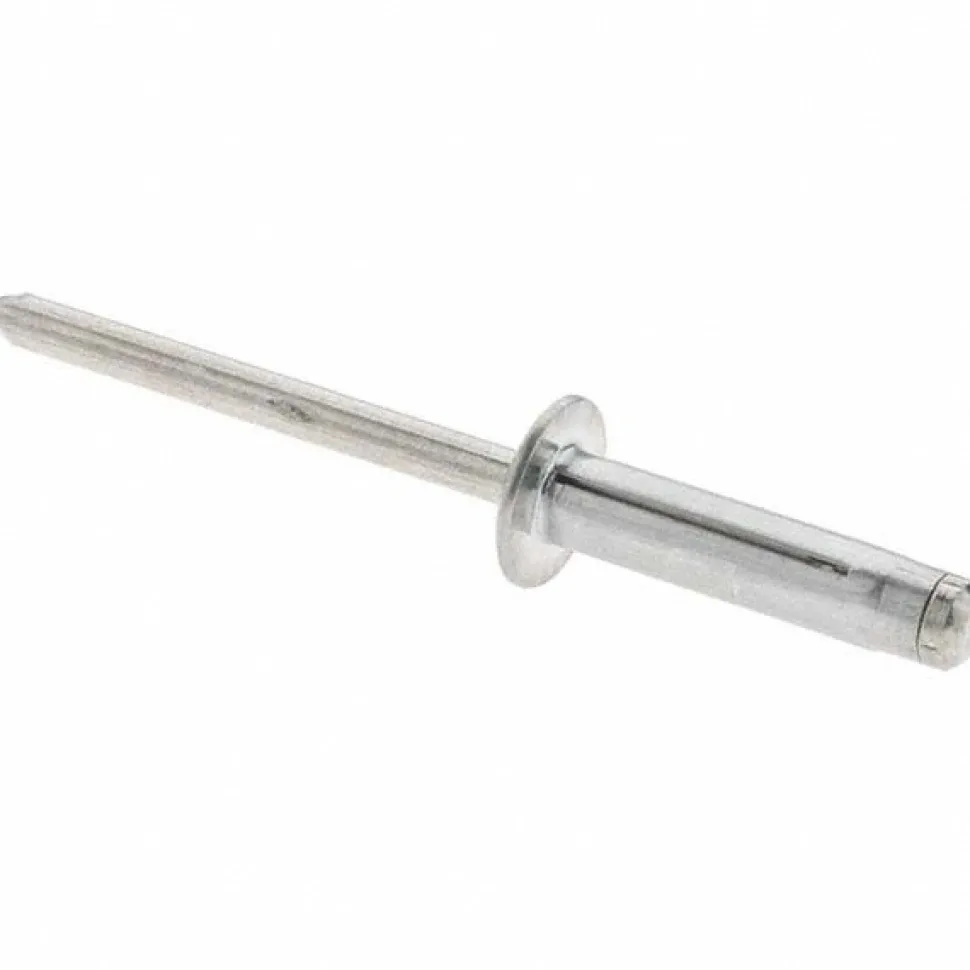 Open End Blind Rivet: Dome Head, Aluminum Body, Aluminum Mandrel