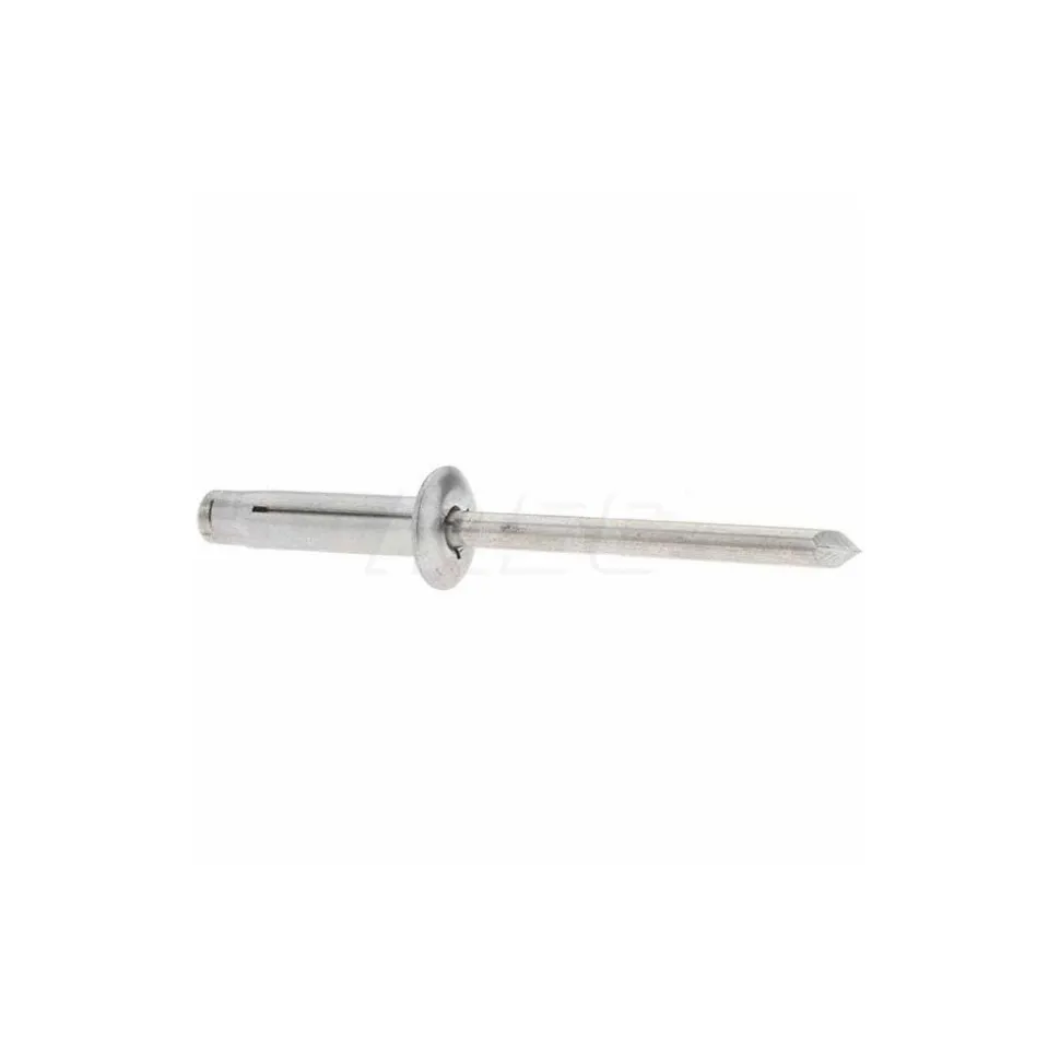 Open End Blind Rivet: Dome Head, Aluminum Body, Aluminum Mandrel