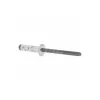 Open End Blind Rivet: Dome Head, Aluminum Body, Steel Mandrel
