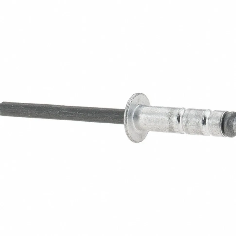 Open End Blind Rivet: Dome Head, Aluminum Body, Steel Mandrel