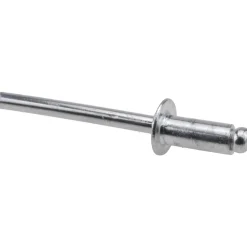 Open End Blind Rivet: Size 64, Dome Head, Aluminum Body, Aluminum Mandrel